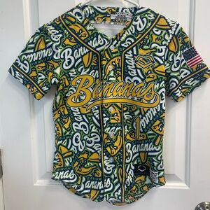 Bananas Kids Jersey - Green and Yellow